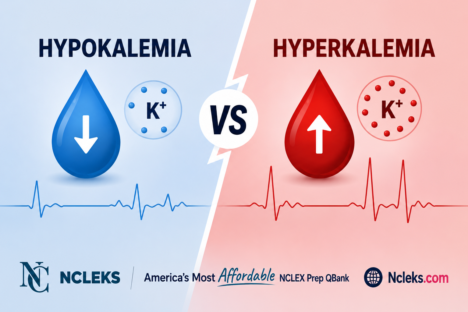 Hypokalemia vs Hyperkalemia NCLEX Review & Practice Questions