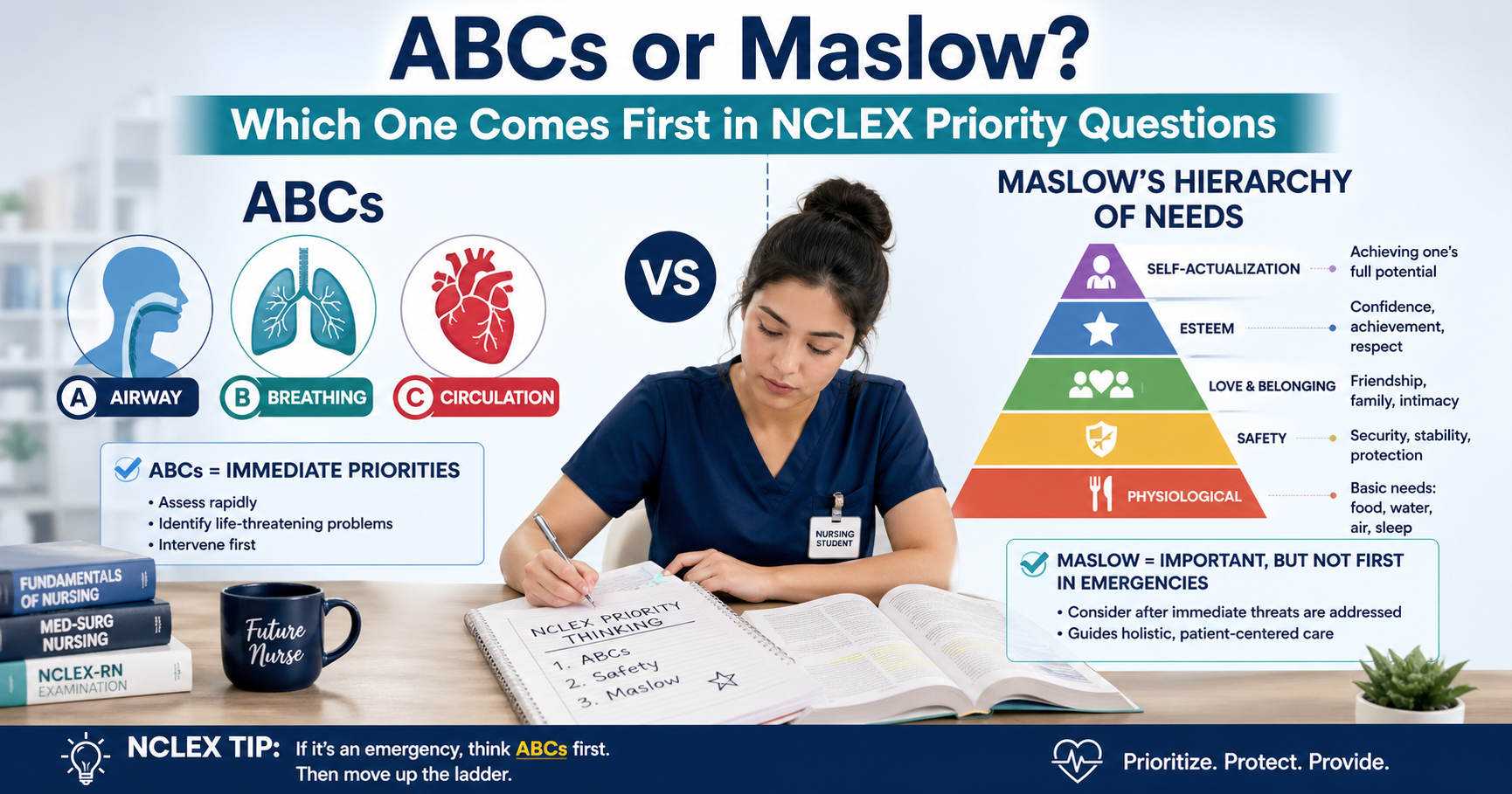 ABCs or Maslow? Which One Comes First in NCLEX Priority Questions